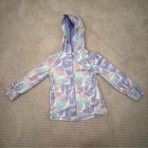 Nike Toddler Girls Hoodie Jacket 3T Multicolor Pastel Geometric Print